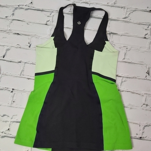 𝅺lululemon Cool‎ Racerback *Surf Bonded black green - Picture 4 of 8